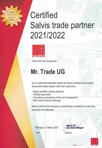 Salvis certificate