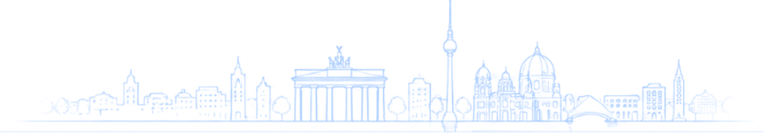Berlin skyline with the Brandenburg Gate, TV tower and Berlin Cathedral