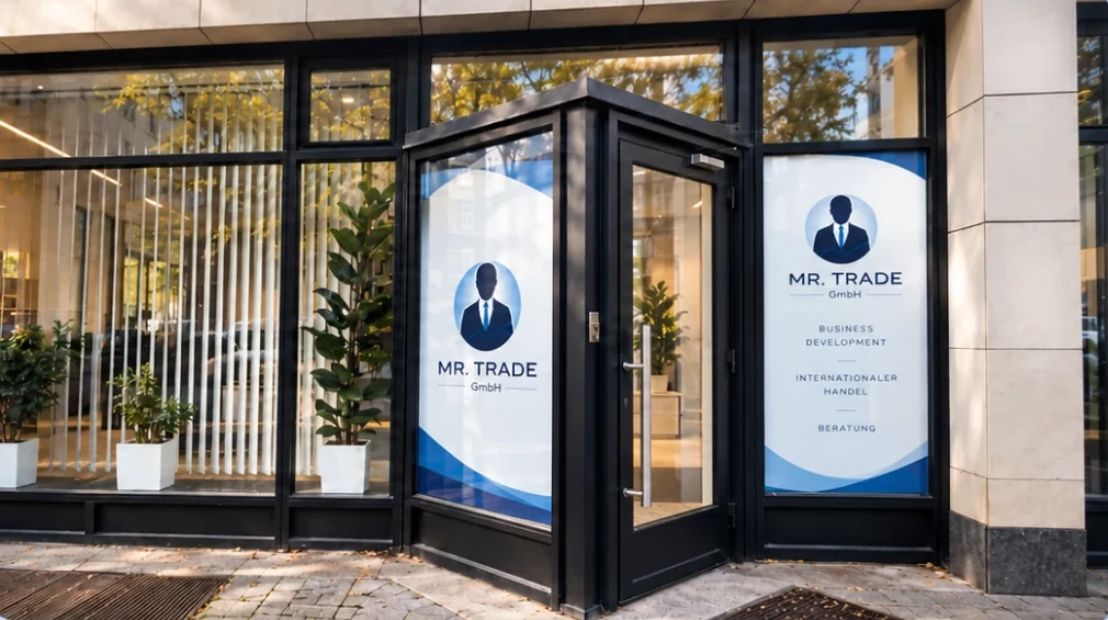 Entrance of the Mr. Trade office in Berlin